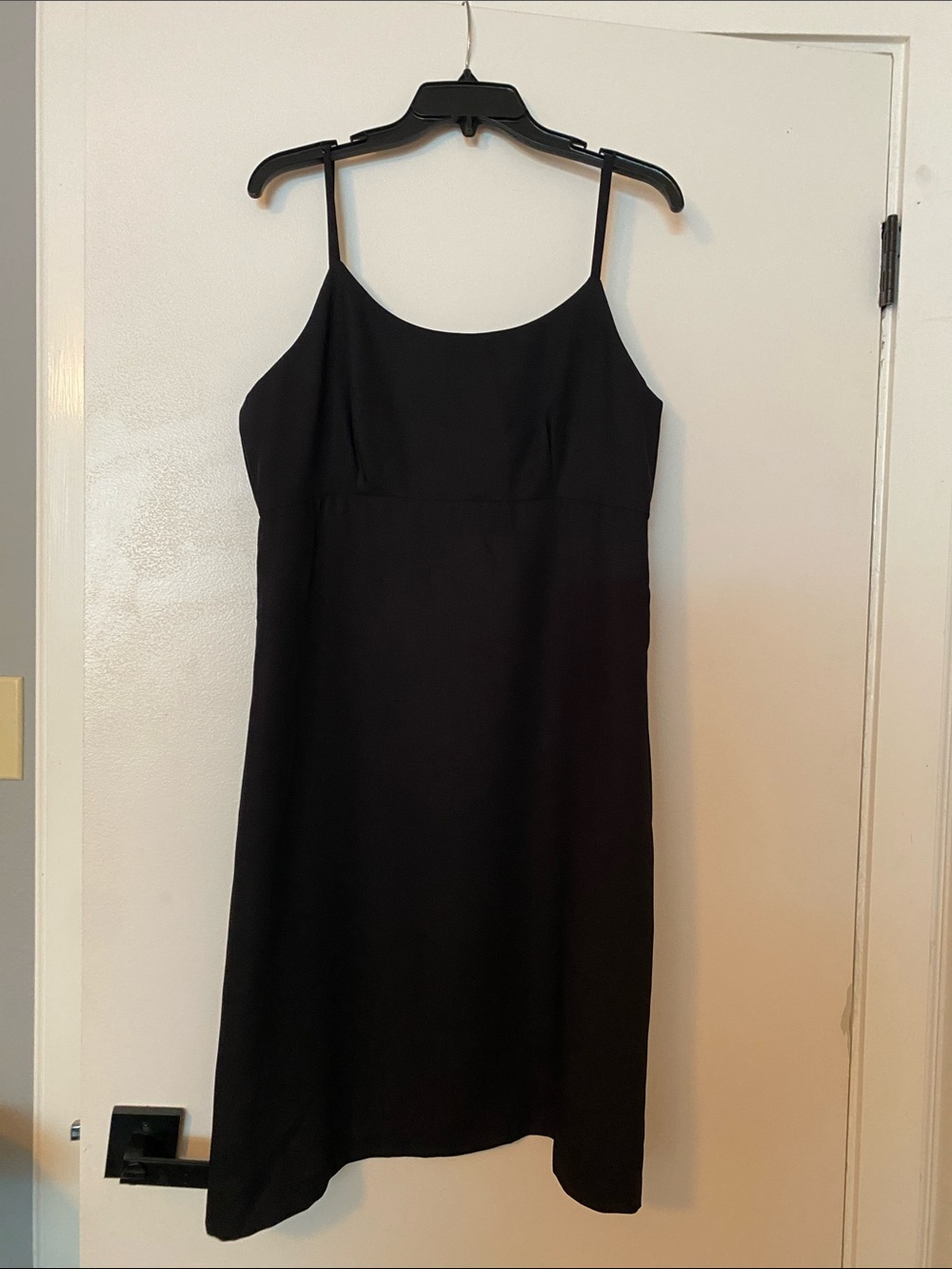 New York & Company Sleek Black Spaghetti-Strap Mini Dress NWT
